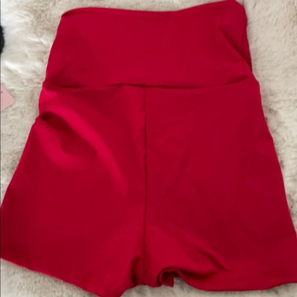 Natalie Dance Wear Red Shorts - Picture 4 of 4